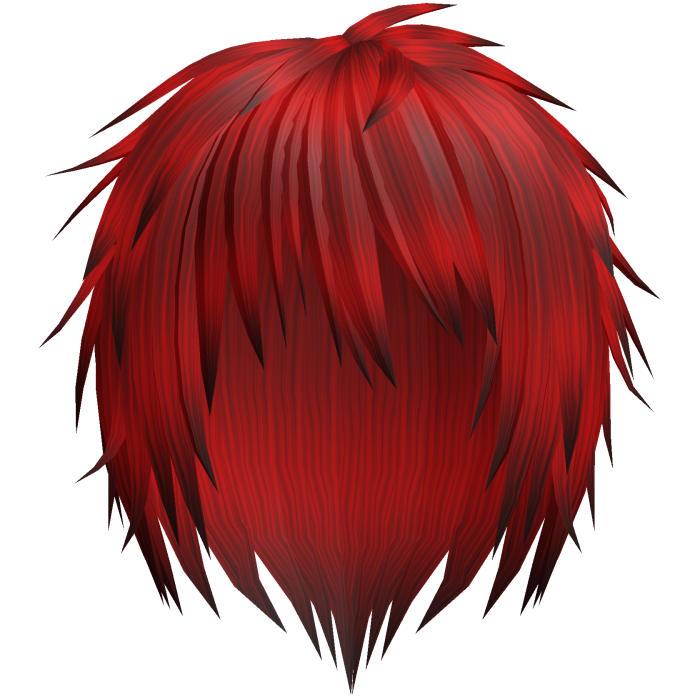 red kuro messy japanese anime boy hair