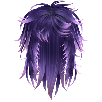 Vkei Long Messy Razor Cut Hair (Galaxy Purple)