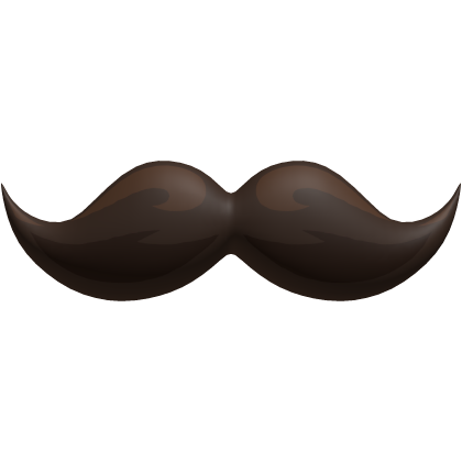 Brown Mustache Cute Nerdy Fancy Moustache