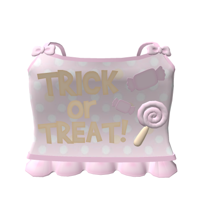 ♡ : cute halloween trick or treat pink shirt Roblox item