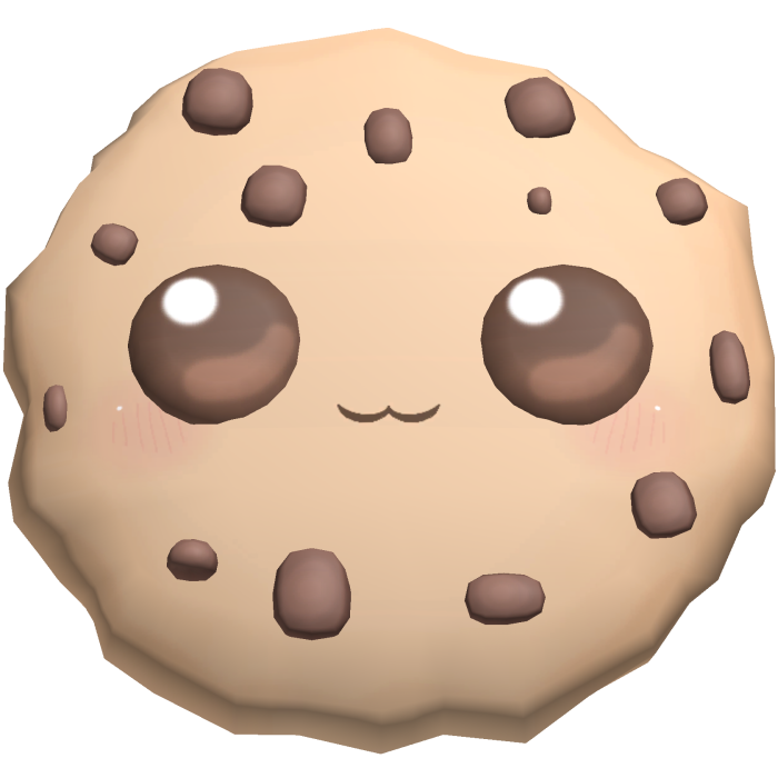 cookieswirlc kawaii chocolate chip cookie treat