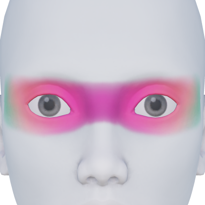 Green Pink Gradient Eyemask