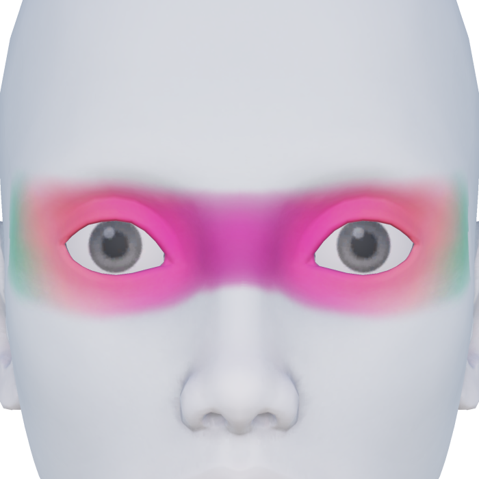 Green Pink Gradient Eyemask