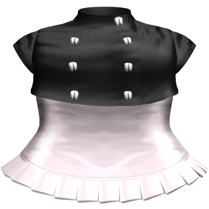♱ gothic buttoned up uniform dress in pink & black Roblox item