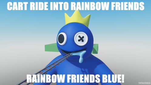 Cart Ride Into Rainbow Friends Blue!