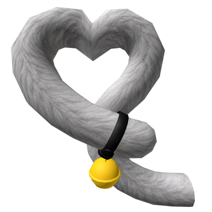 Big Gray Heart Cat Tail Roblox item