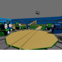 wooden railway layout icon