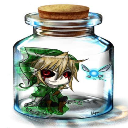Kawaii Ben Drowned in a bottle Roblox decal
