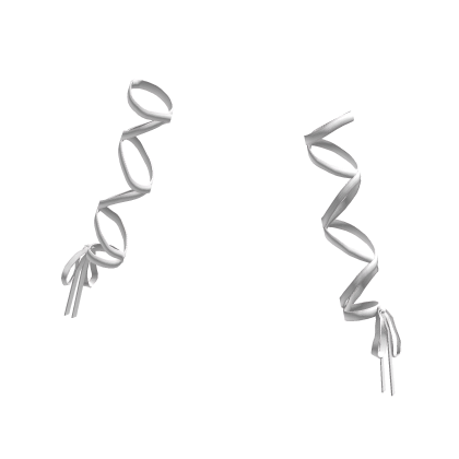 White Arm Ribbons with Bow