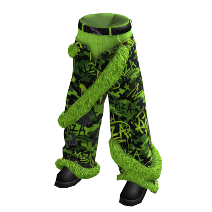 KLZ A - Urban Green Neon Sagging Pants