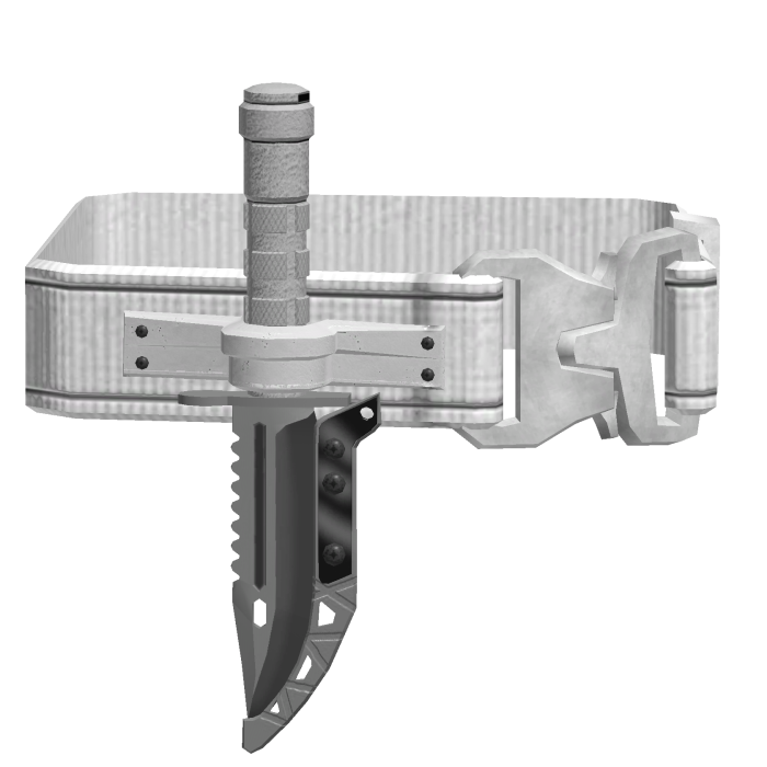 Strapped Tactical Shoulder Knife
