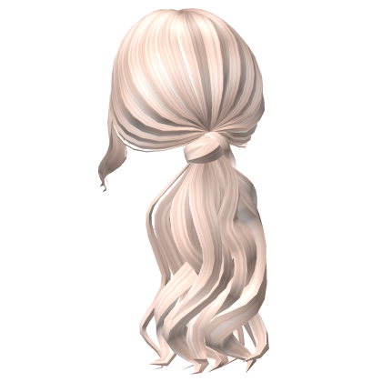 Posh Girl Wavy Platinum Blonde Ponytail Roblox item