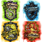 Hogwarts houses! G R S H