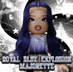 ROYAL BLUE EXPLOSION MAJORETTE