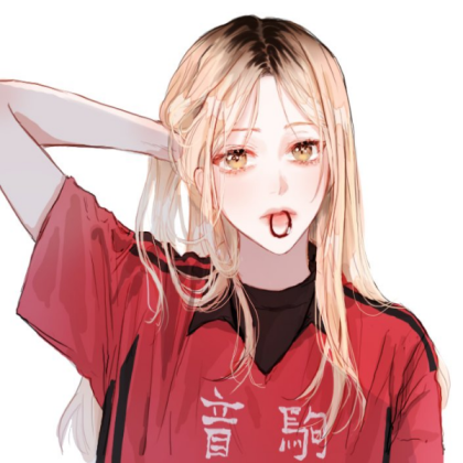 Blonde Hair Anime Girl w/ Hair Tie Roblox decal