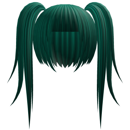 green long anime twintails Roblox item