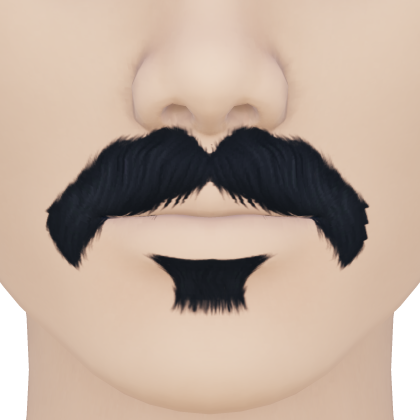 Macho Mustache Lips Black
