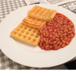 Beans on waffles