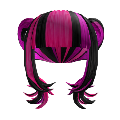 Alternative Emo Scene Pink Bangs & Pigtails Hair