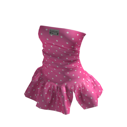☆ polka dot pink ruffle mini dress thumbnail