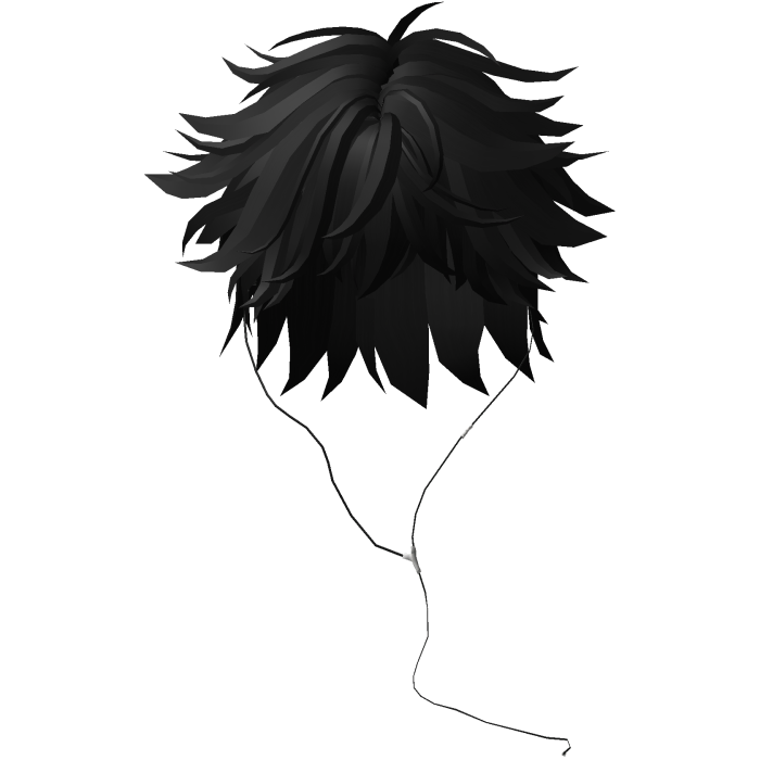 Y2K emo boy with headphones, black hair