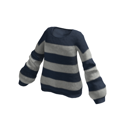 Knit Striped Sweater Oversized thumbnail