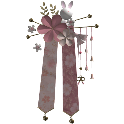 Pink & Gold Sakura Japanese Flower Hairclip
