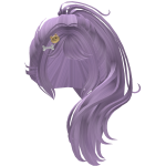 Puppycorn Violet Wavy Ponytail Hair w/ Pins - RBCs