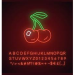 Neon cherry blossom