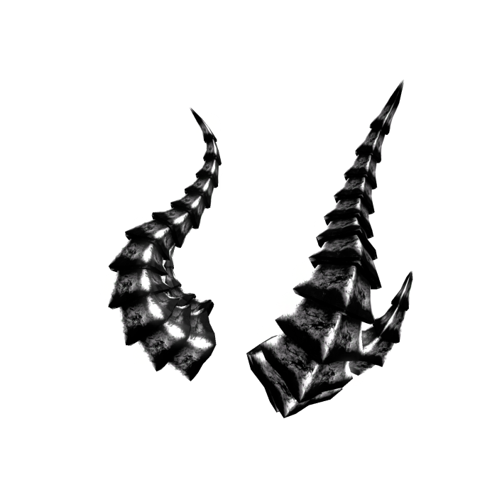 [GLOWS 💡] Emissive Silver Dragon Horns