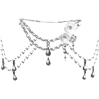White Body Front Jewelry w Roses 3.0 Roblox item