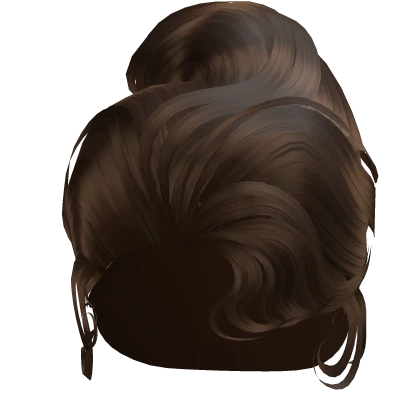High Fashion Nouveau Updo in Brown | Roblox Item - Rolimon's