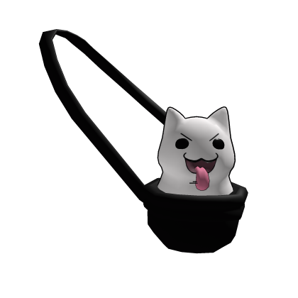 Meme White Cat in Bag