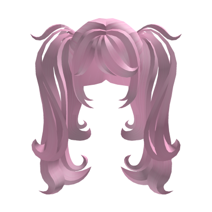 fluffy cute cozy kawaii hot pink pigtails Roblox item