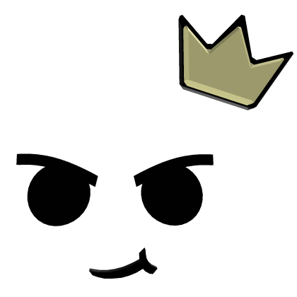 Confident face with crown Roblox item