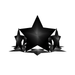 Black Shiny Star Crown