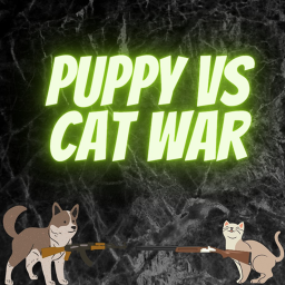 Puppy V.S. Cat War (New Update)