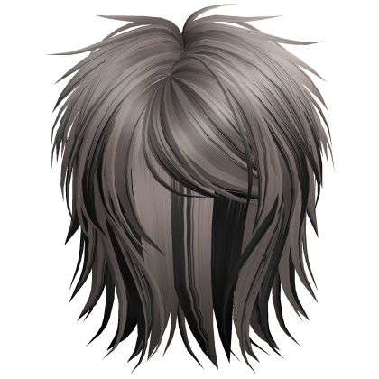 Short Fluffy Scene Blowout Ash&Black