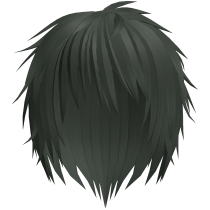 green kuro messy japanese anime boy hair