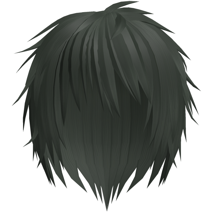 green kuro messy japanese anime boy hair