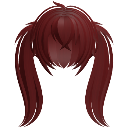 fluffy moe long ponytails red