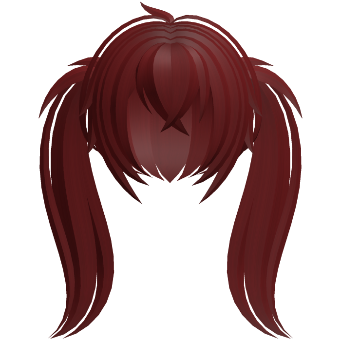 fluffy moe long ponytails red