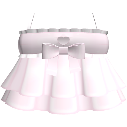 ♡ : cute pink heart cutout ruffle dress