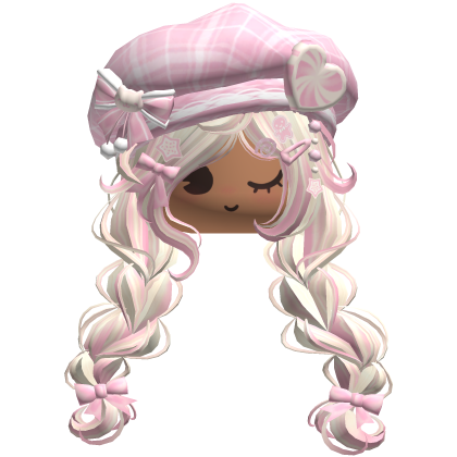 ♡ Christmas Preppy Holiday Braids (Pink Beige)