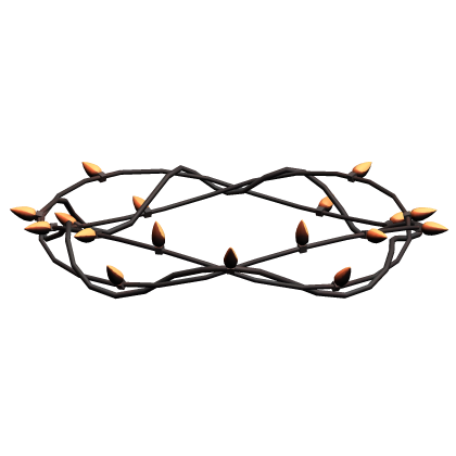 brown christmas lights crown