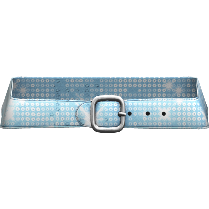 Luxury 2000s Y2K Disco Gyaru Glitter Belt Blue