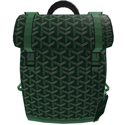 Green Goyard Luxury Backpack V1