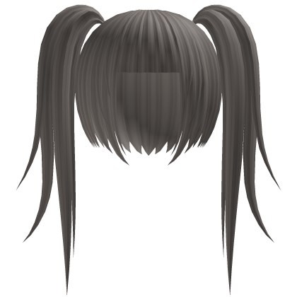 ash brown long anime twintails Roblox item