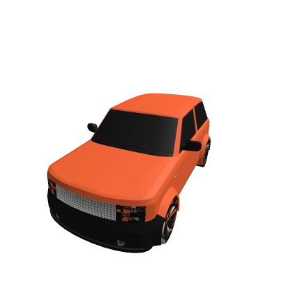 Reddish Orange SUV Roblox mesh preview