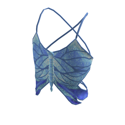 Blue Butterfly Shirt Top
